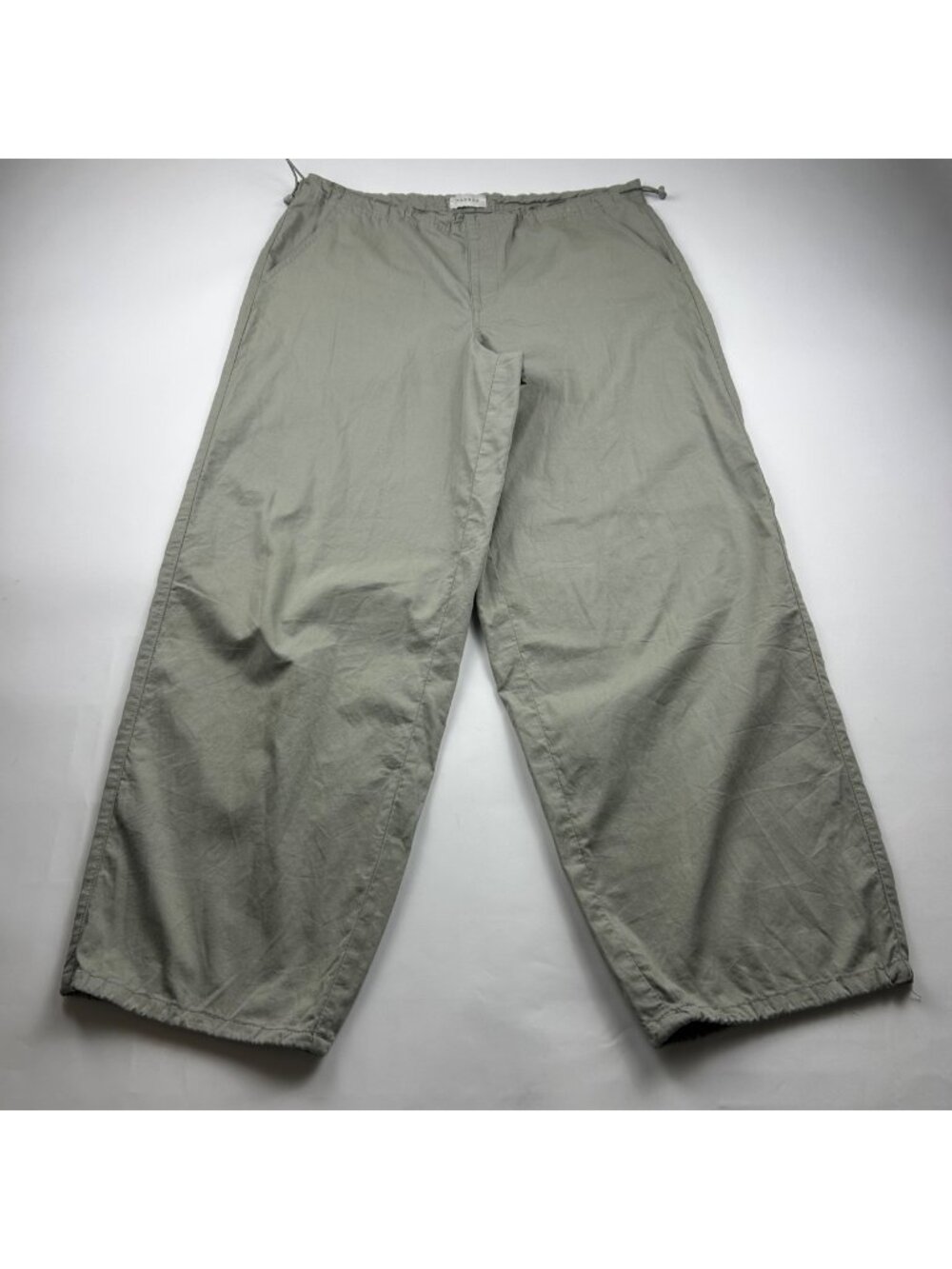 Pacsun Light Gray Canvas Adjustable Parachute Pant M